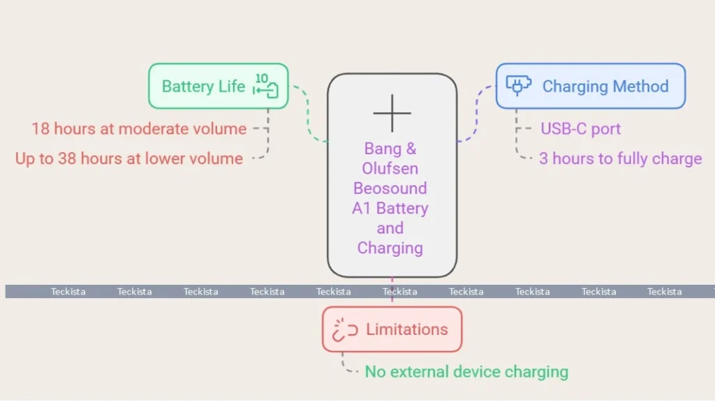 Bang & Olufsen Beosound A1 Battery Life and Charging