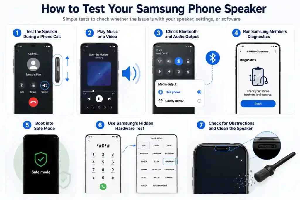 How to Test Your Samsung Phone Speaker