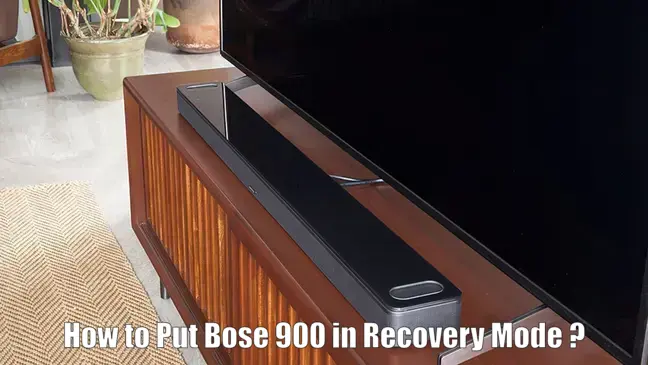 How to Put Bose 900 in Recovery Mode for Firmware Reinstall