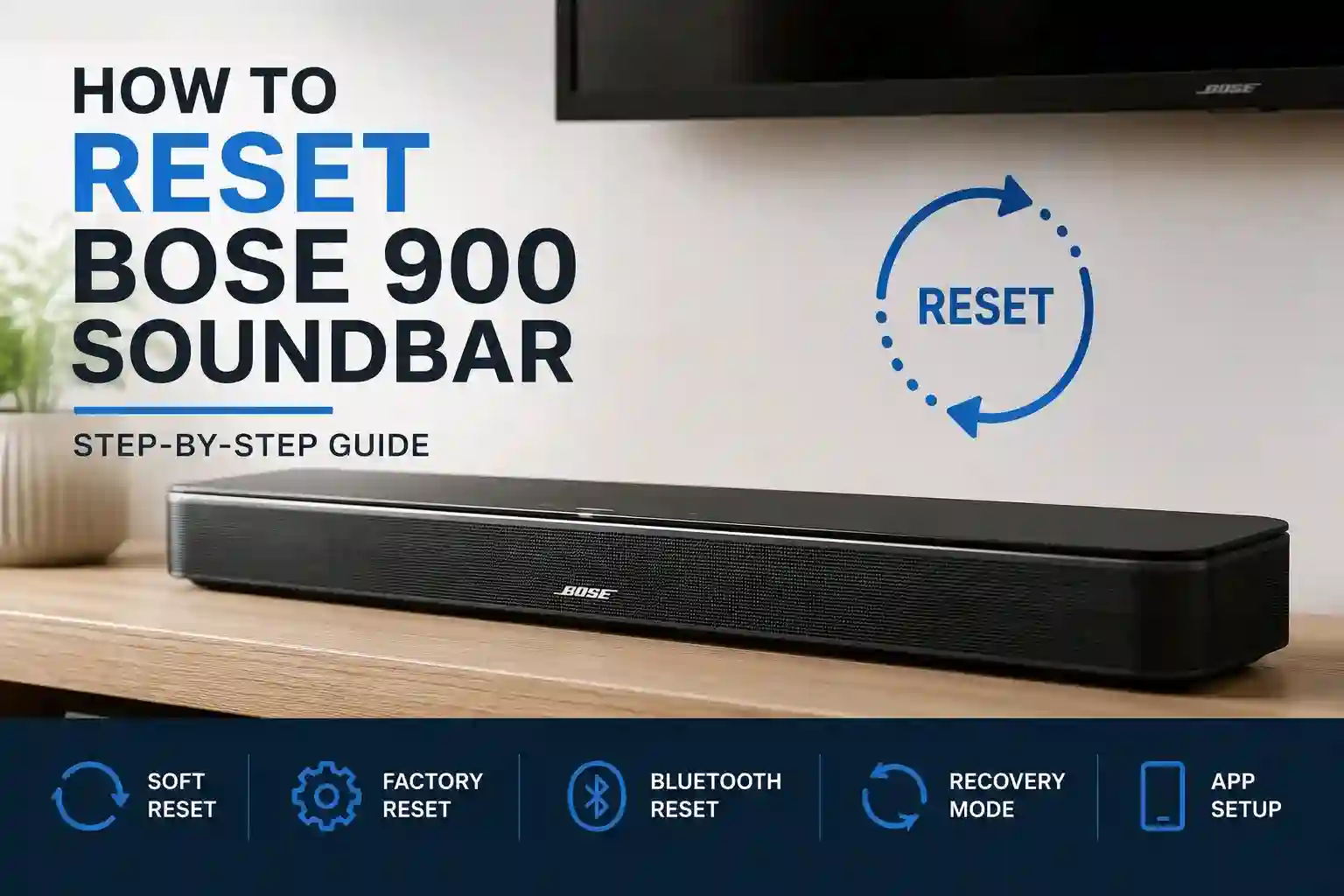 How to Reset Bose 900 Soundbar