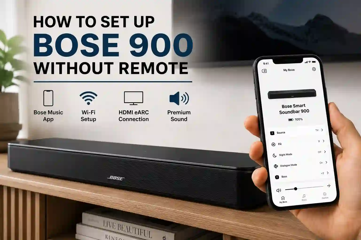 How to Set Up a Bose 900 Without a Remote